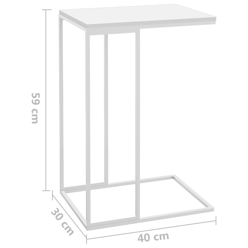 Bijzettafel met wieltjes 40x30x63,5 bewerkt hout