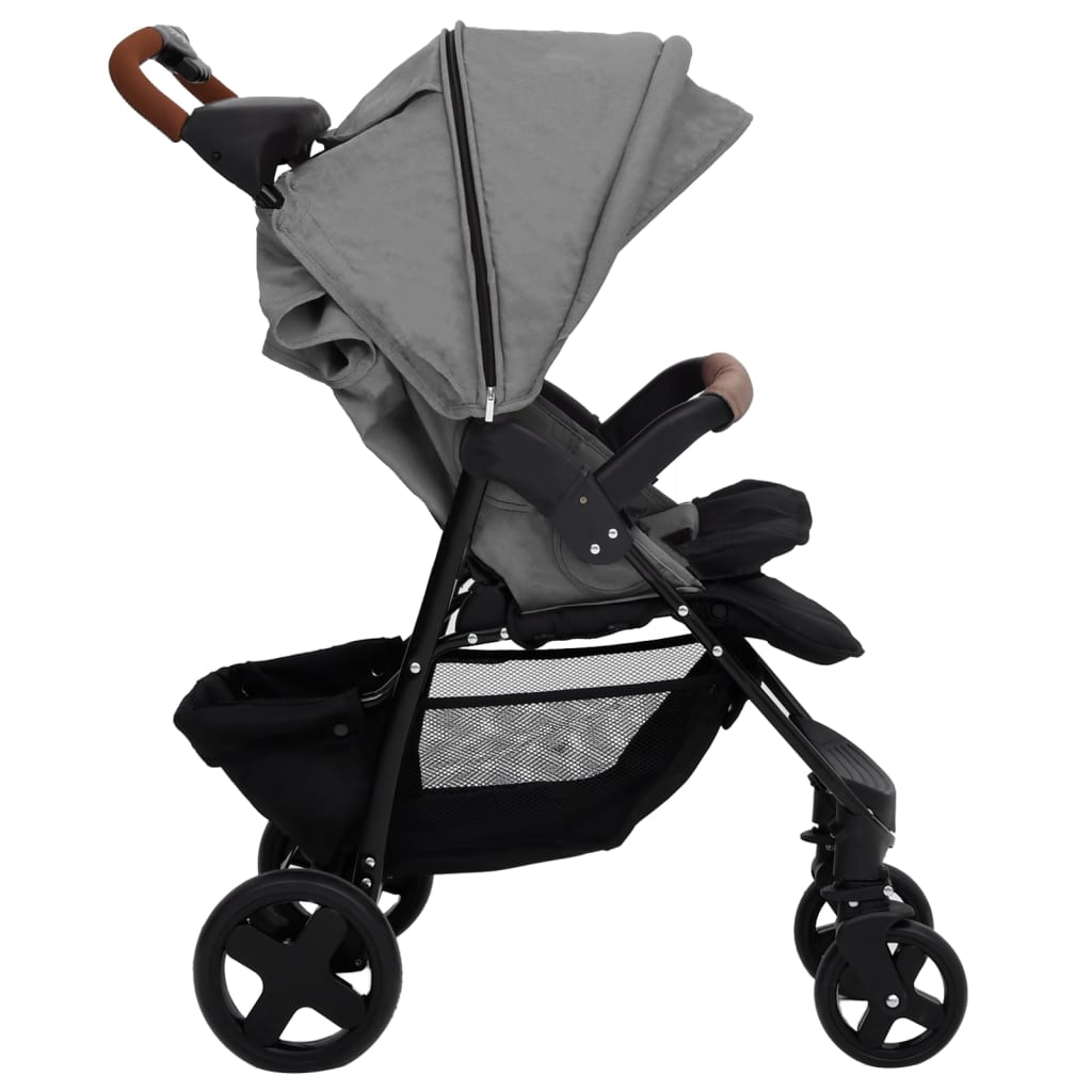 Kinderwagen 3-in-1 staal