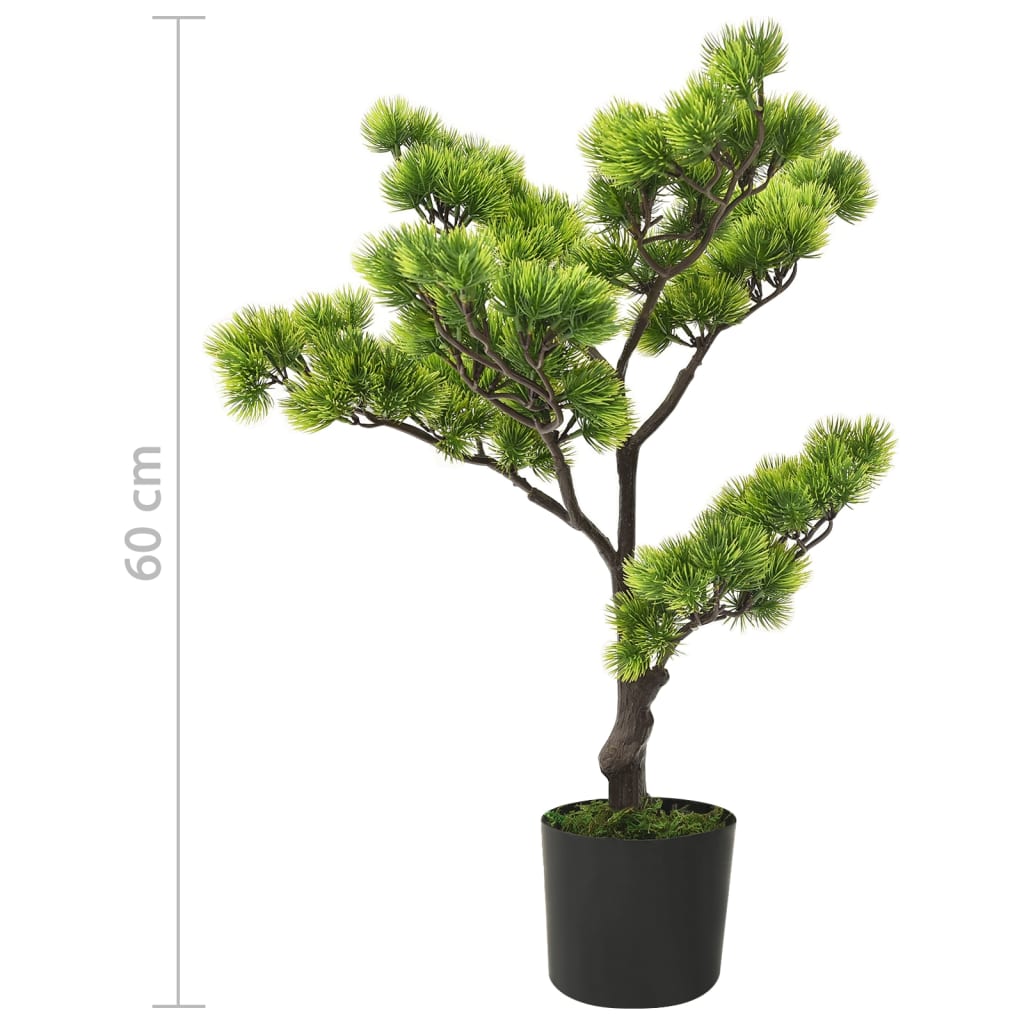 Kunstplant met pot cipres bonsai 60 cm groen