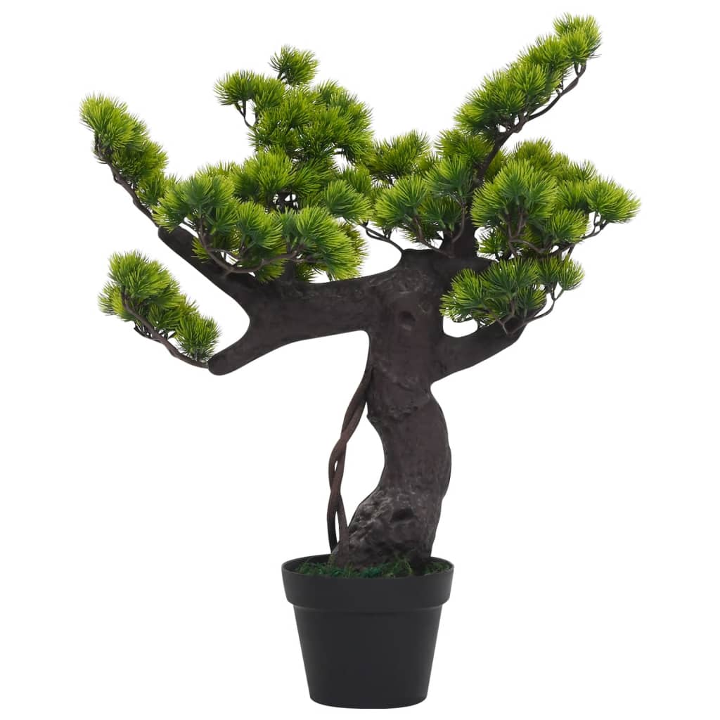 Kunstplant met pot cipres bonsai 60 cm groen