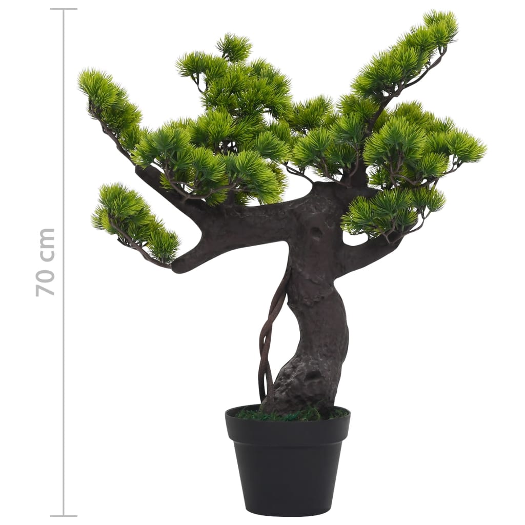 Kunstplant met pot cipres bonsai 60 cm groen