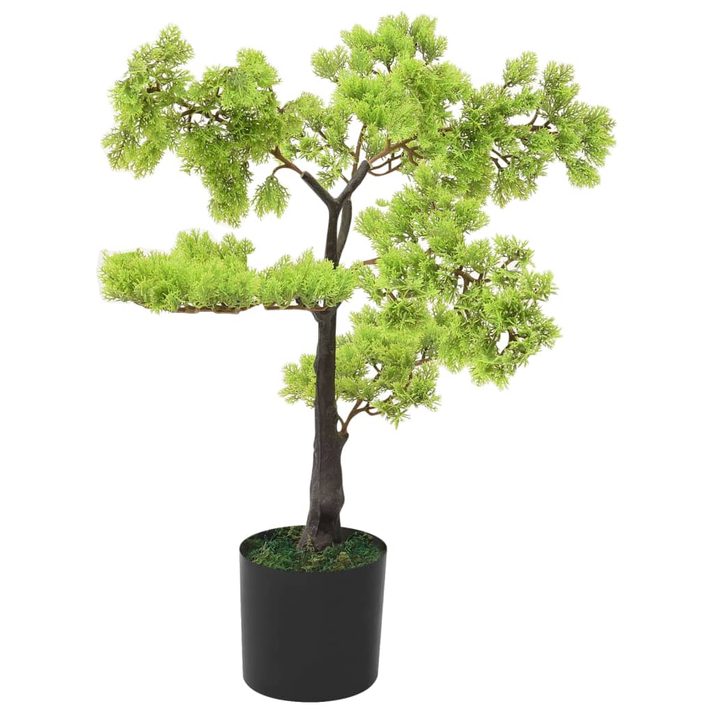 Kunstplant met pot cipres bonsai 60 cm