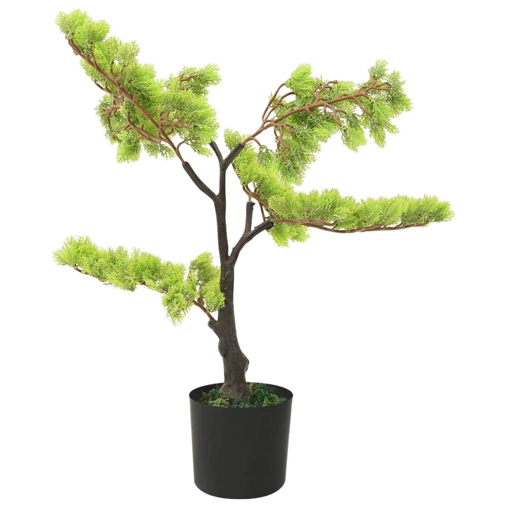 Kunstplant met pot cipres bonsai 60 cm