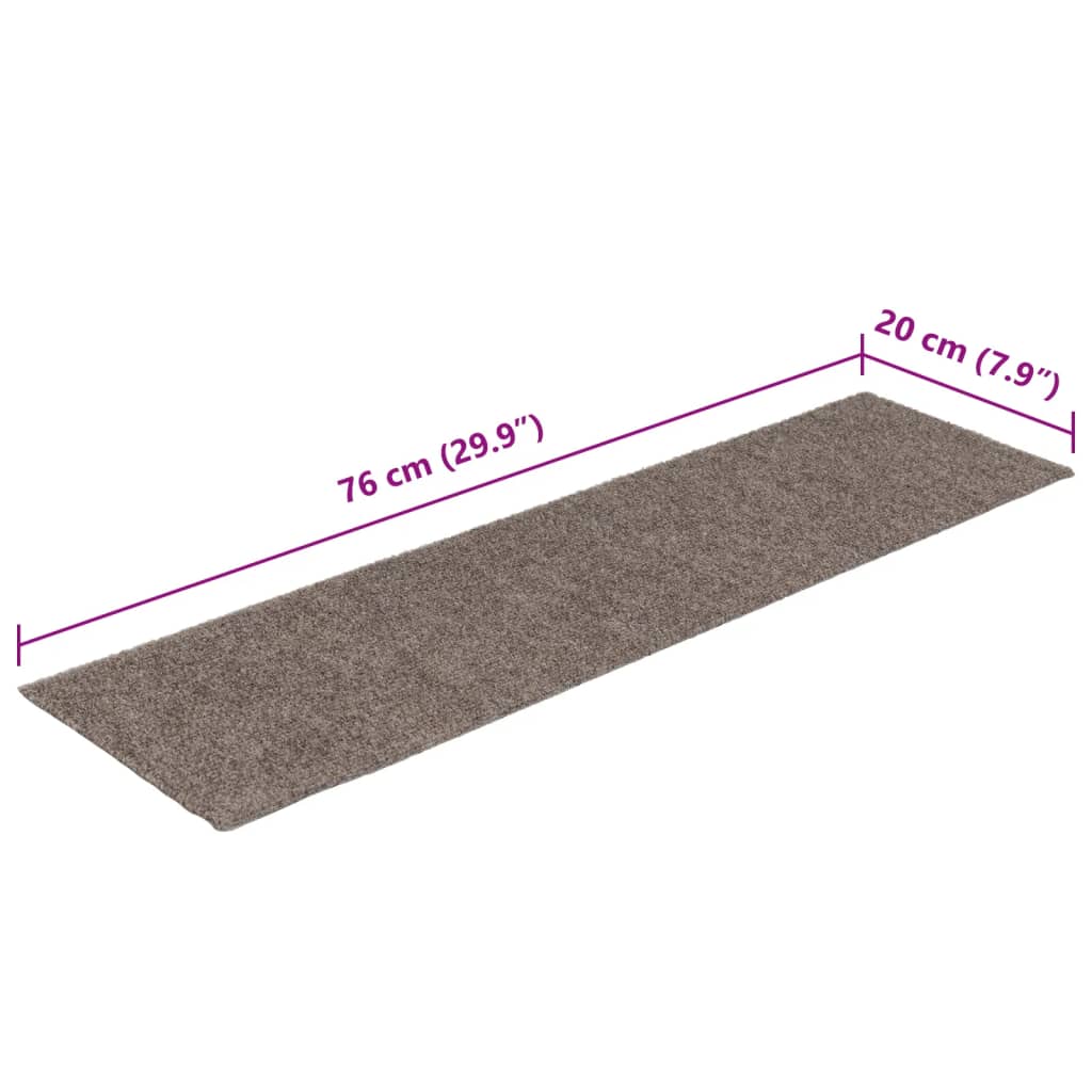 15 st Trapmatten zelfklevend rechthoekig 76x20 cm