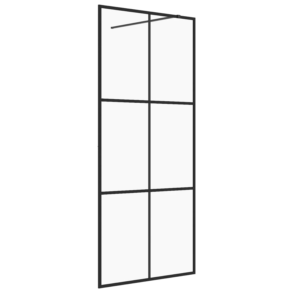 Inloopdouchewand 100x195 cm ESG-glas transparant en