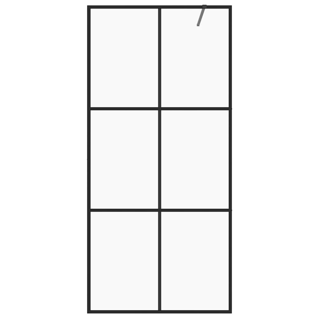 Inloopdouchewand 100x195 cm ESG-glas transparant en