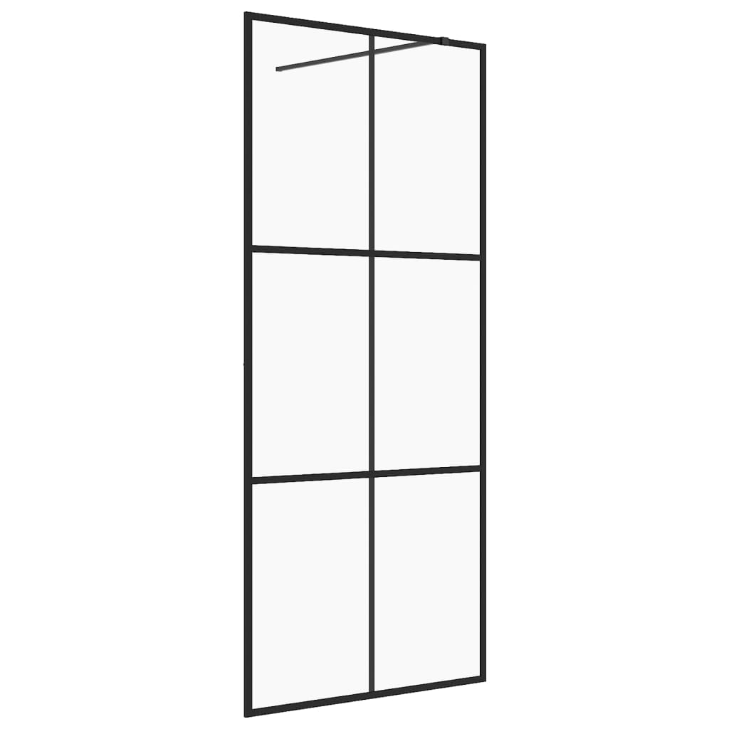 Inloopdouchewand 100x195 cm mat ESG-glas