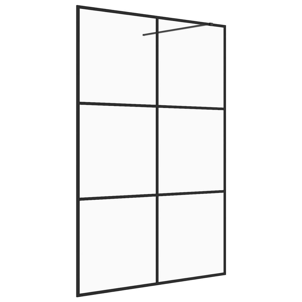 Inloopdouchewand 100x195 cm mat ESG-glas