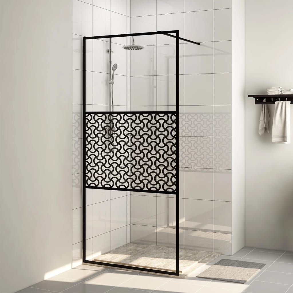 Inloopdouchewand 80x195 cm transparant ESG-glas