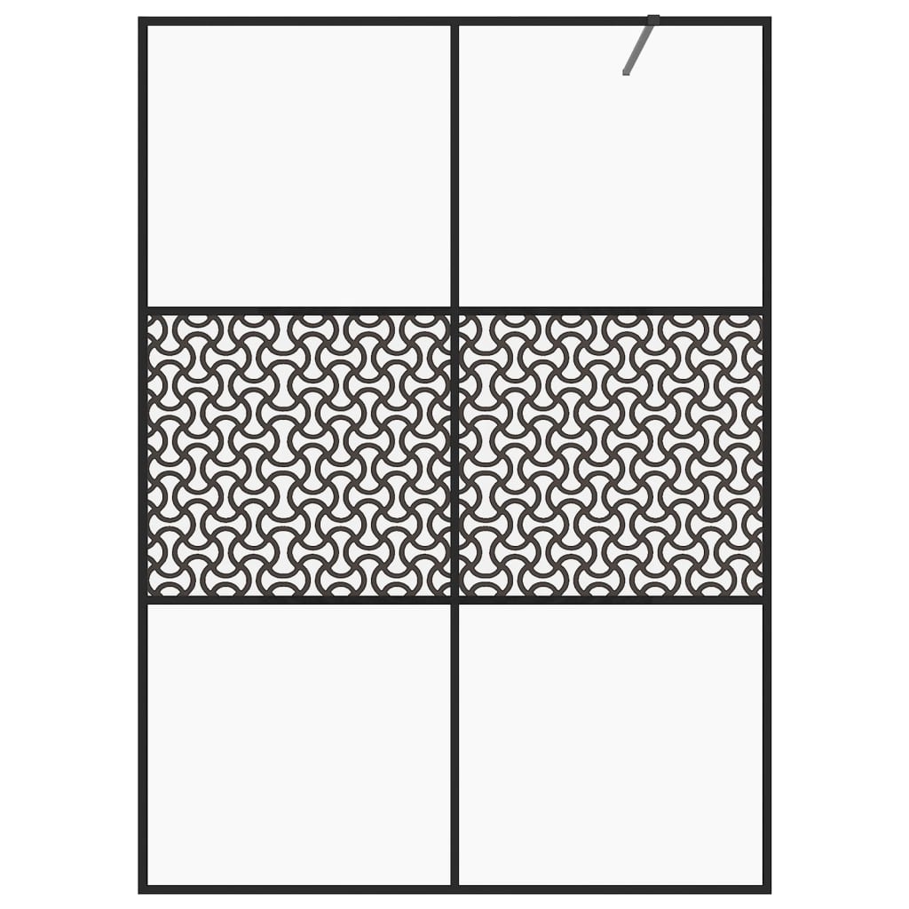 Inloopdouchewand 80x195 cm transparant ESG-glas