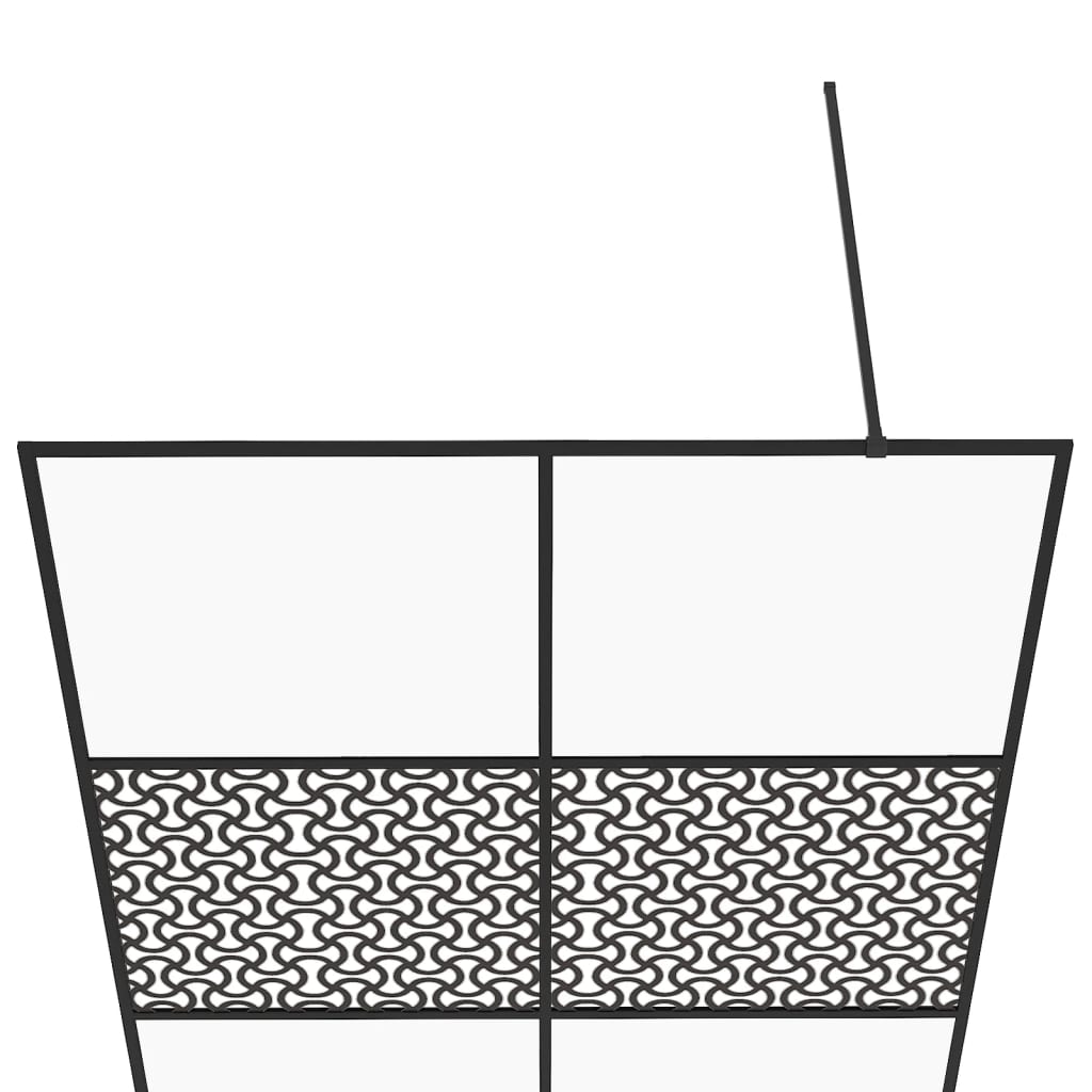 Inloopdouchewand 80x195 cm transparant ESG-glas