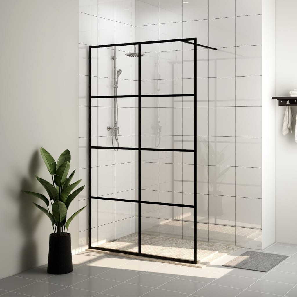 Inloopdouchewand 80x195 cm transparant ESG-glas