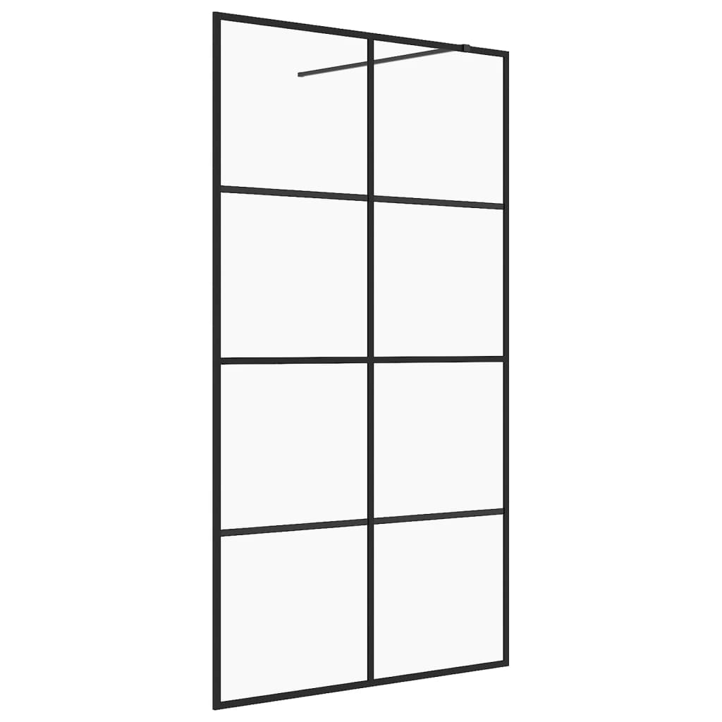 Inloopdouchewand 80x195 cm transparant ESG-glas