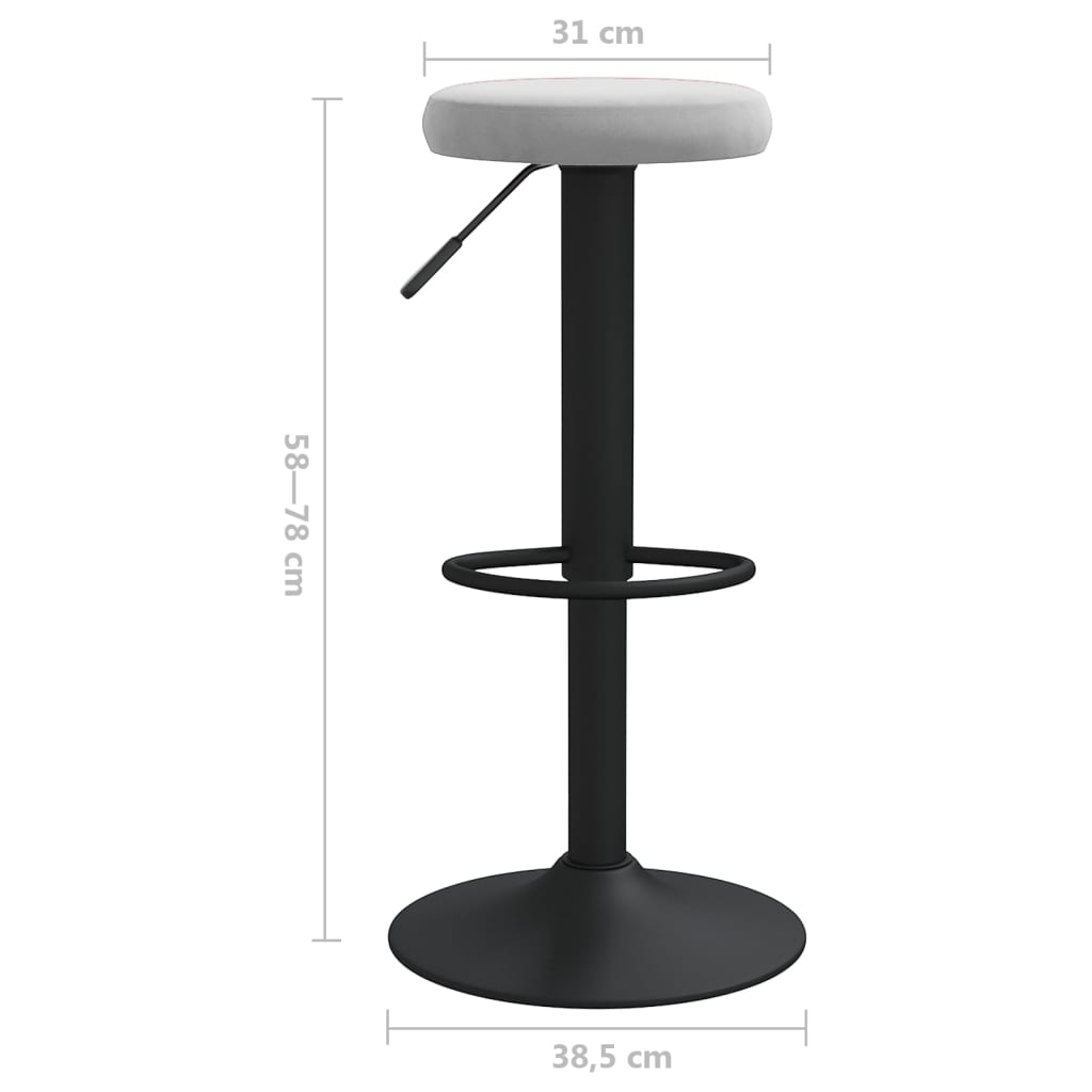 Barkrukken 2 st fluweel