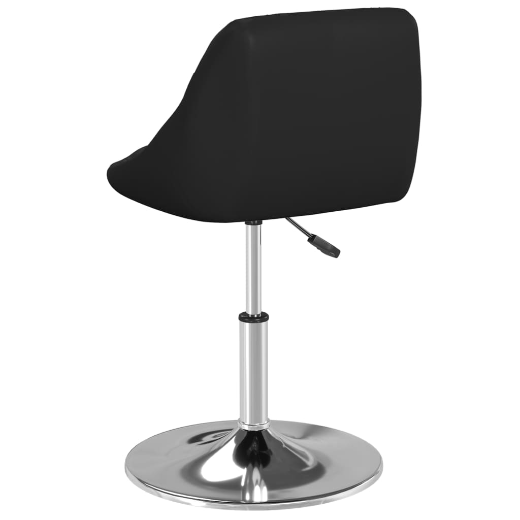 Eetkamerstoelen 2 st kunstleer zwart