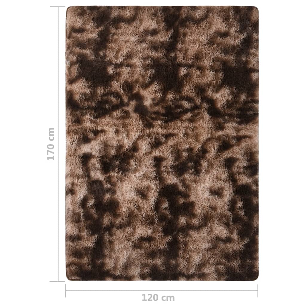 Vloerkleed shaggy 170x120 cm taupe