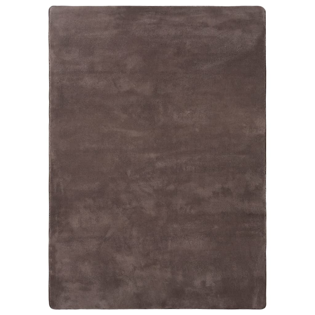 Vloerkleed teddy 230x160 cm taupe