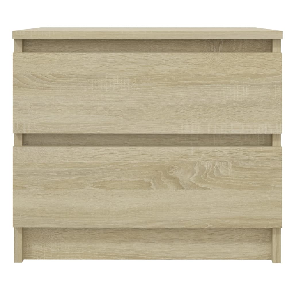 Nachtkastjes 2 st 50x39x43,5 cm bewerkt hout