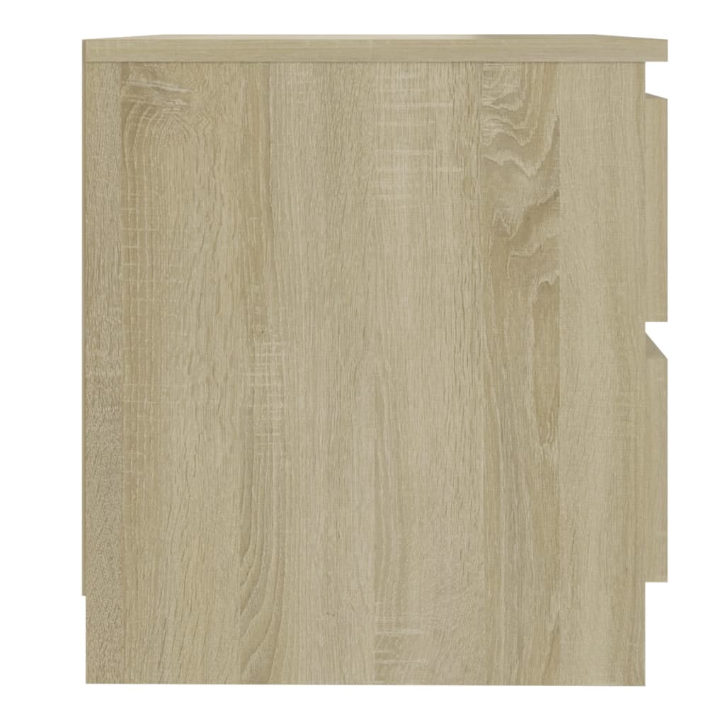 Nachtkastjes 2 st 50x39x43,5 cm bewerkt hout