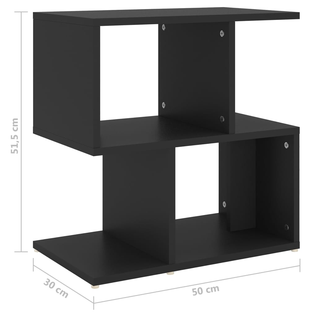 Nachtkastjes 2 st 50x30x51,5 cm bewerkt hout