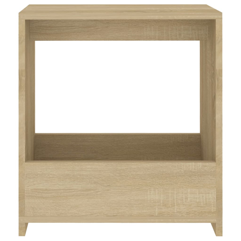 Bijzettafel 50x26x50 cm bewerkt hout