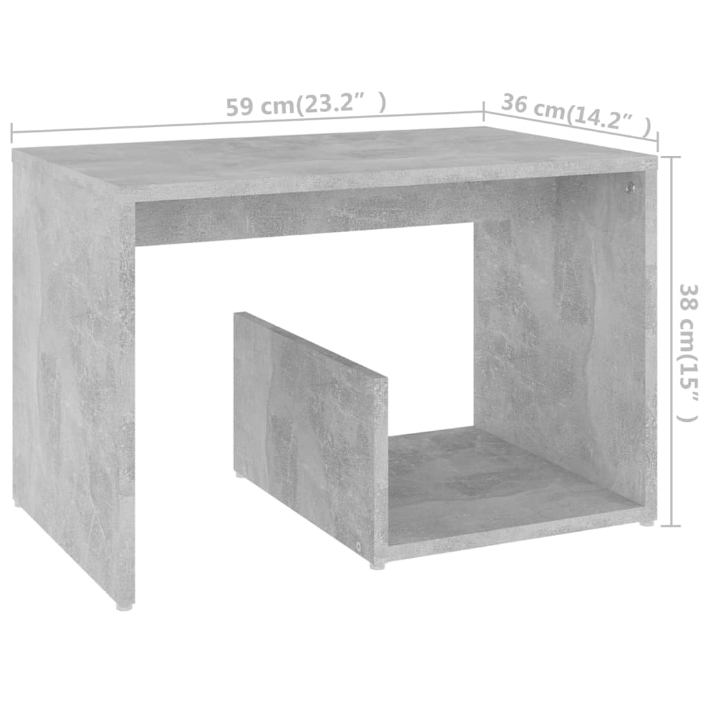 Bijzettafel 59x36x38 cm bewerkt hout