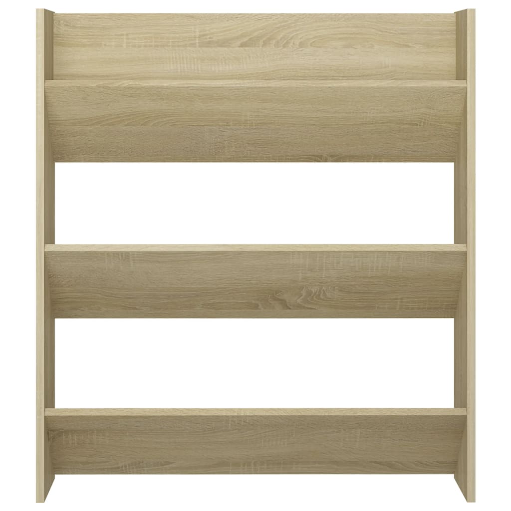 Wandschoenenkast 60x18x60 cm bewerkt hout hoogglans zwart