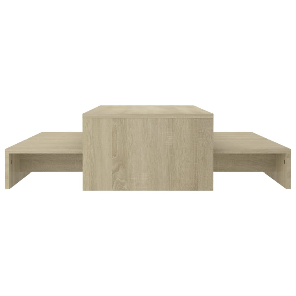 Salontafelset 100x100x26,5 cm bewerkt hout