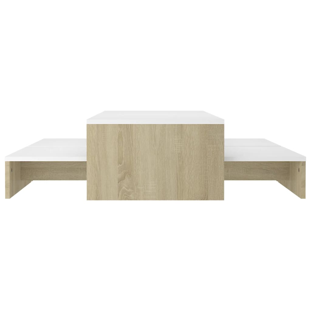 Salontafelset 100x100x26,5 cm bewerkt hout