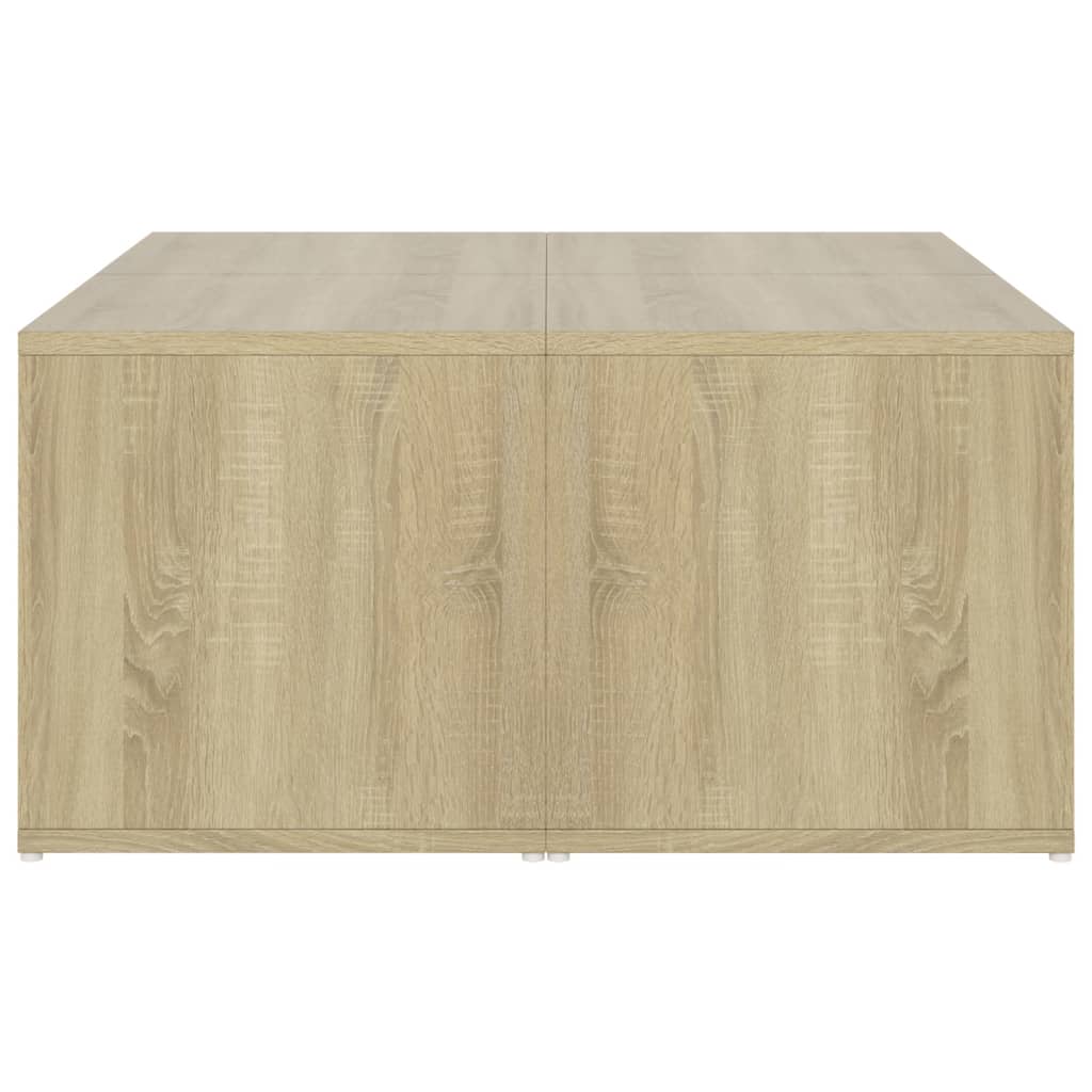 Salontafels 4 st 33x33x33 cm bewerkt hout