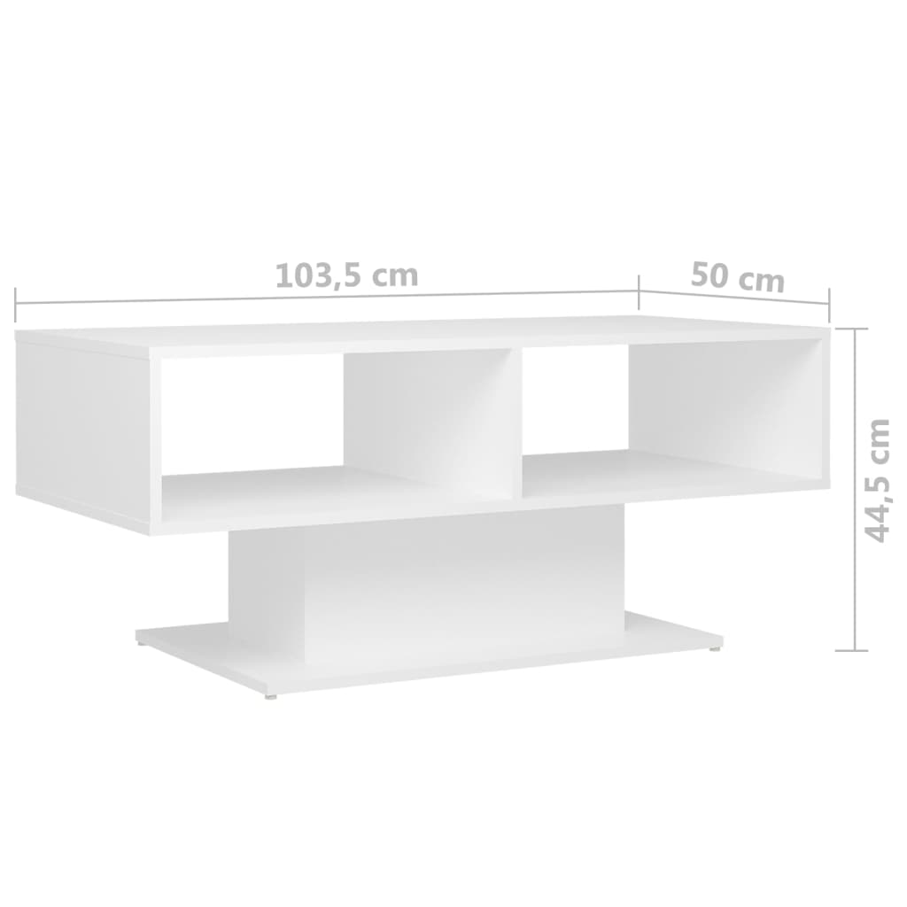 Salontafel 103,5x50x44,5 cm bewerkt hout