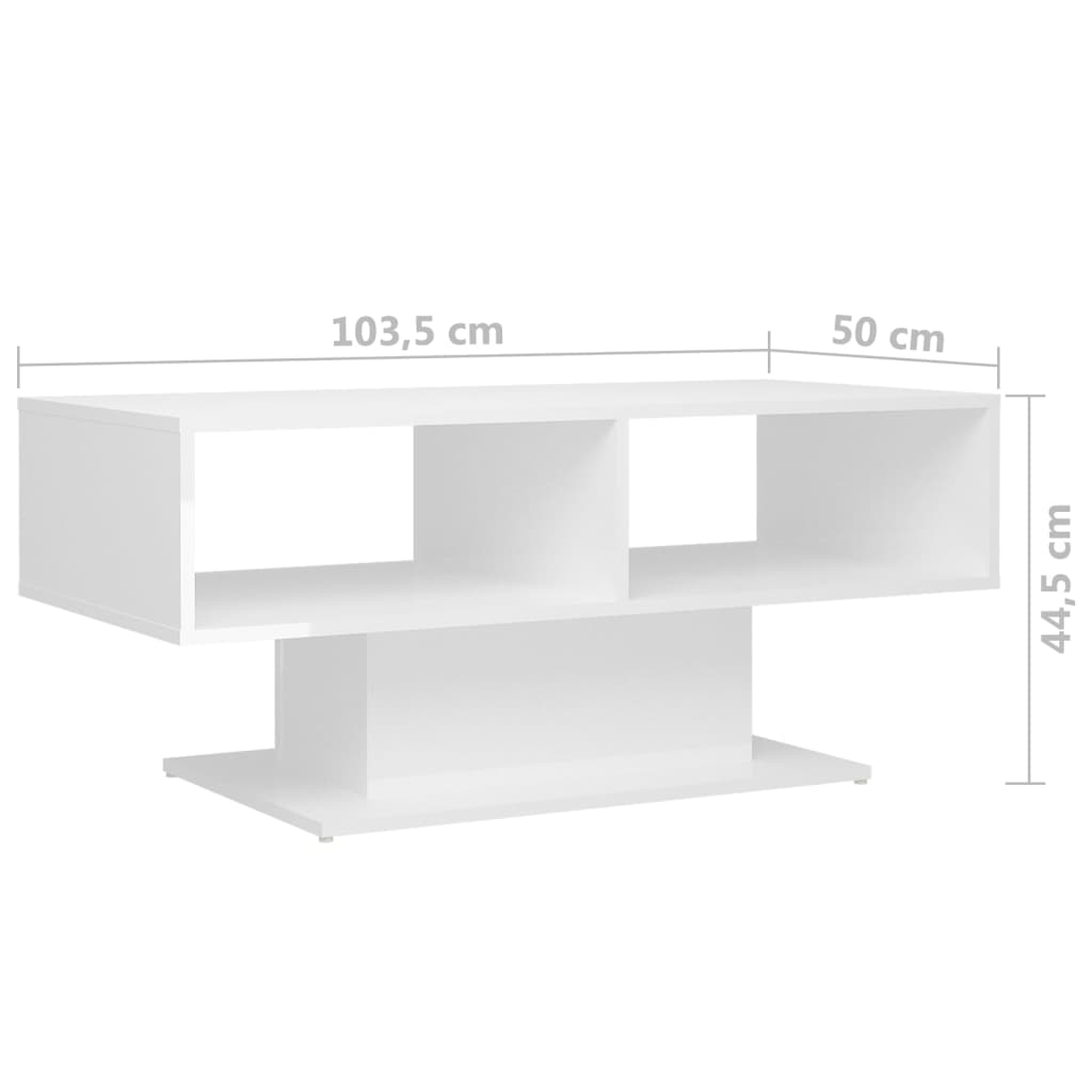 Salontafel 103,5x50x44,5 cm bewerkt hout