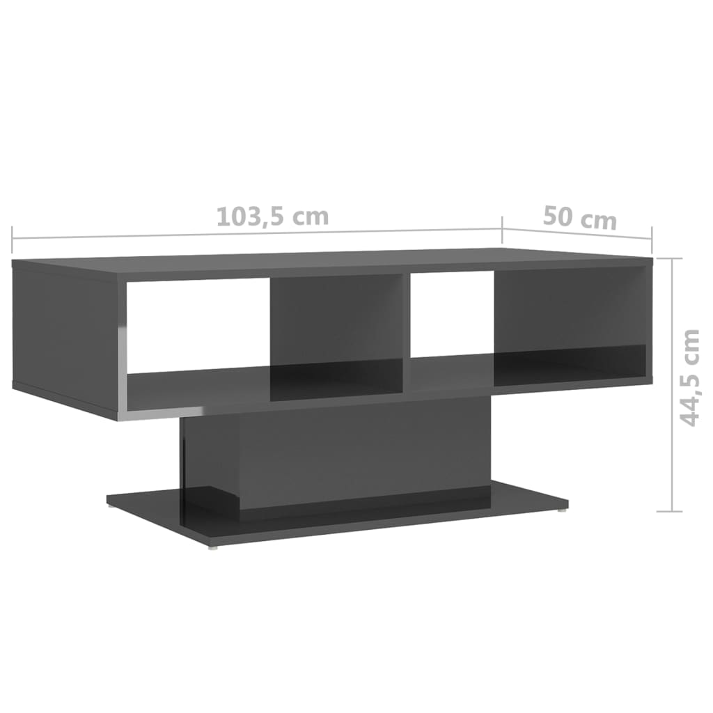 Salontafel 103,5x50x44,5 cm bewerkt hout