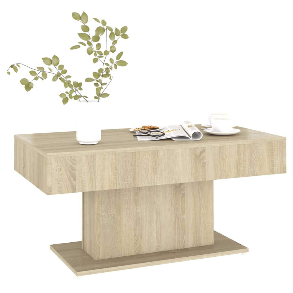 Salontafel 96x50x45 cm bewerkt hout