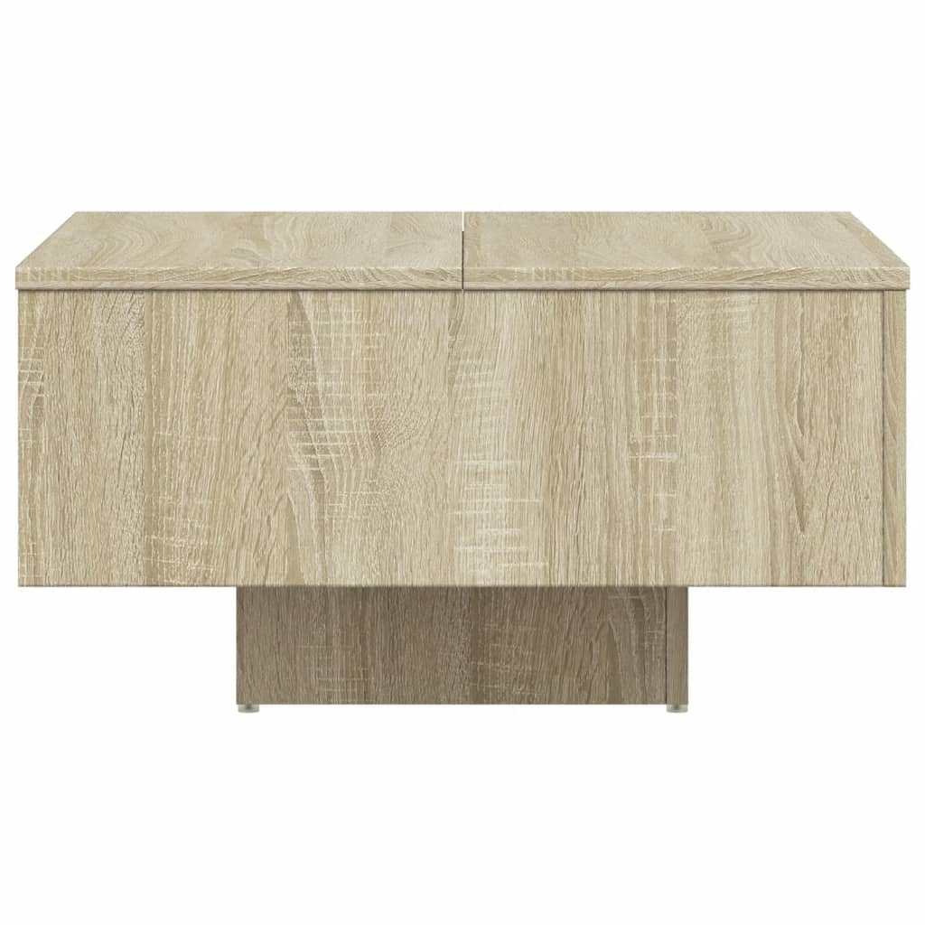 Salontafel 60x60x31,5 cm bewerkt hout eikenkleurig