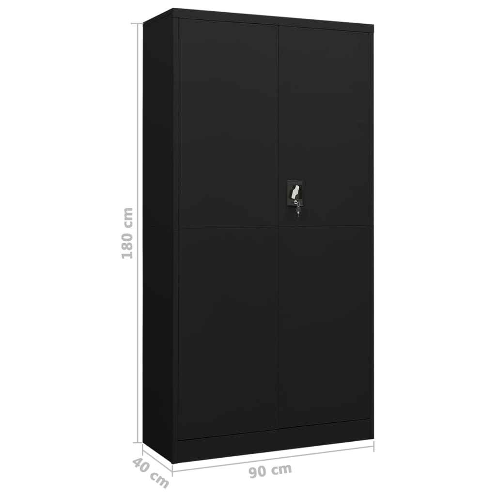 Lockerkast 90x40x180 cm staal