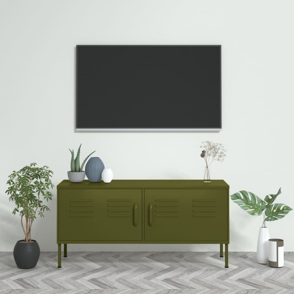 Tv-meubel 105x35x50 cm staal