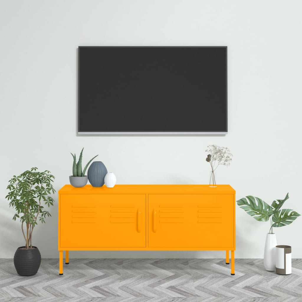 Tv-meubel 105x35x50 cm staal