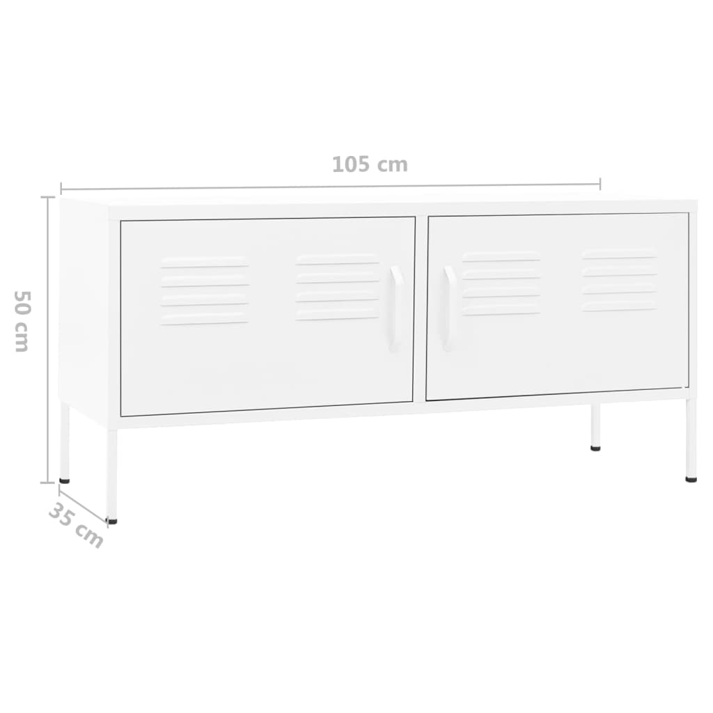 Tv-meubel 105x35x50 cm staal