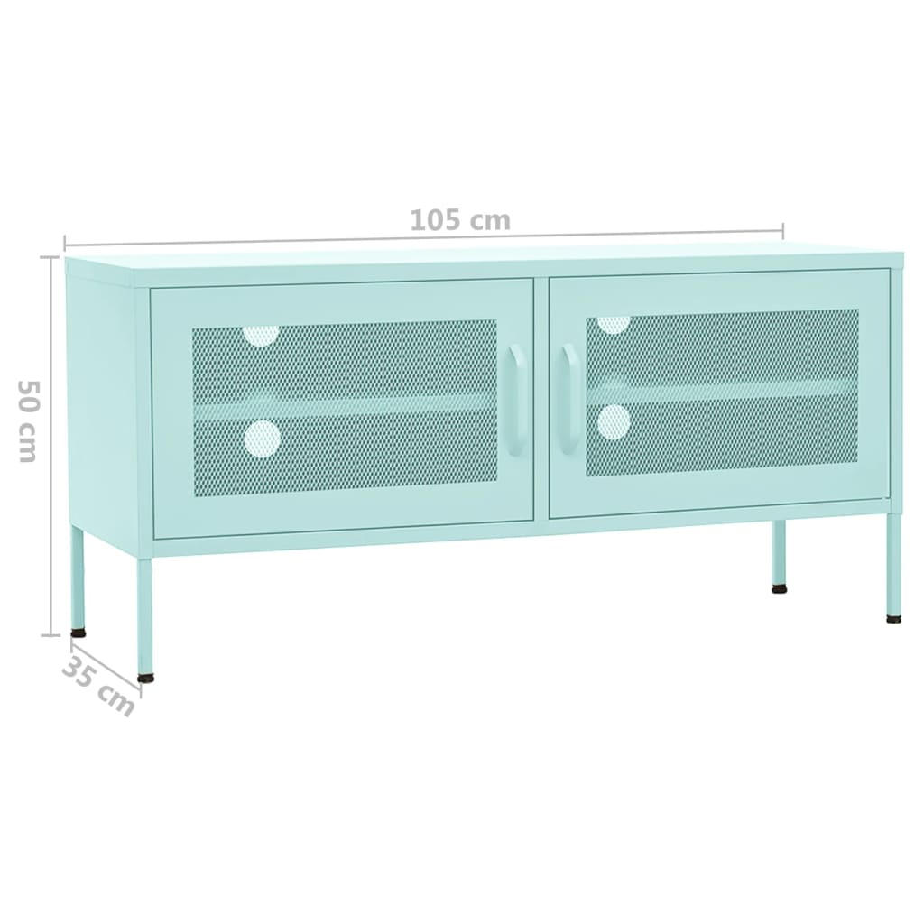 Tv-meubel 105x35x50 cm staal