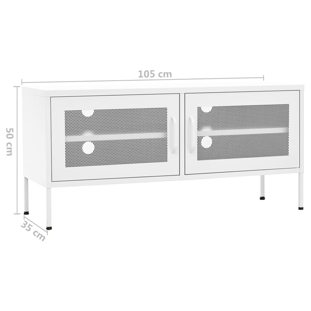 Tv-meubel 105x35x50 cm staal