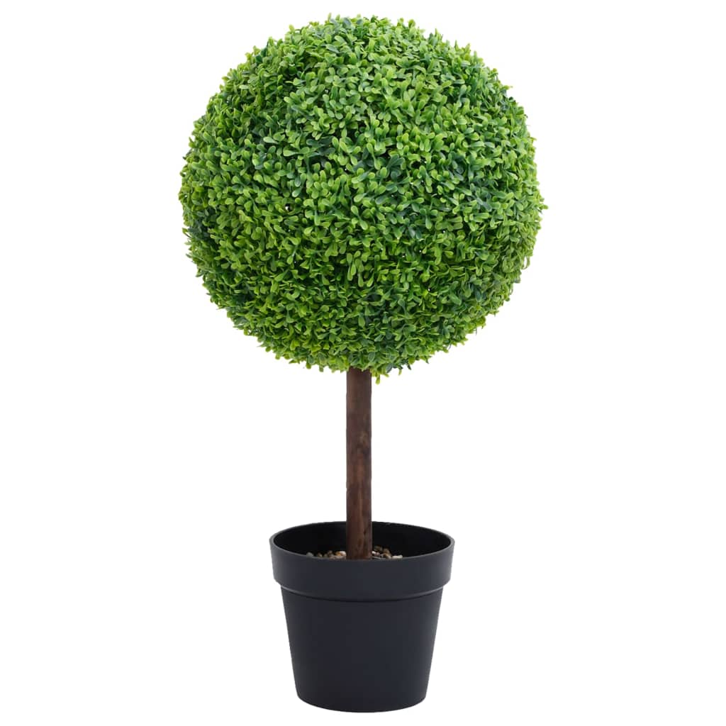 Kunstplant met pot buxus bolvorming 119 cm groen