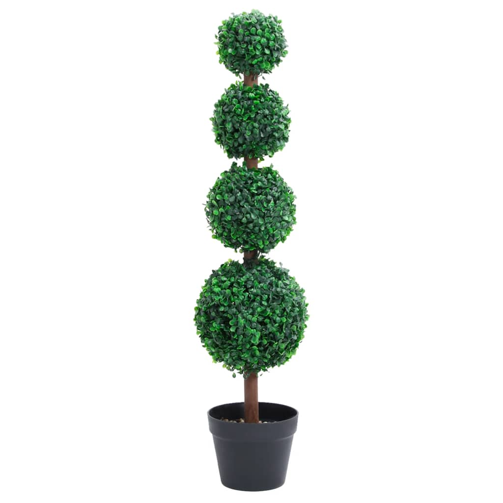 Kunstplant met pot buxus bolvorming 119 cm groen