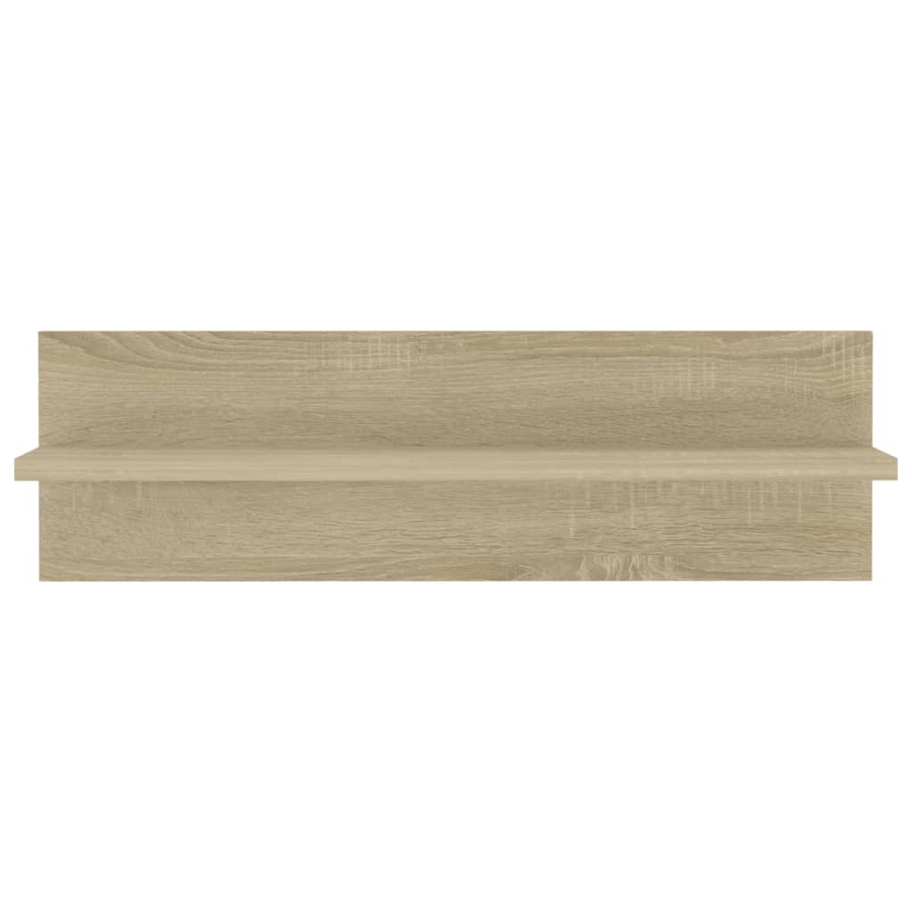 Wandschappen 2 st 60x11,5x18 cm bewerkt hout