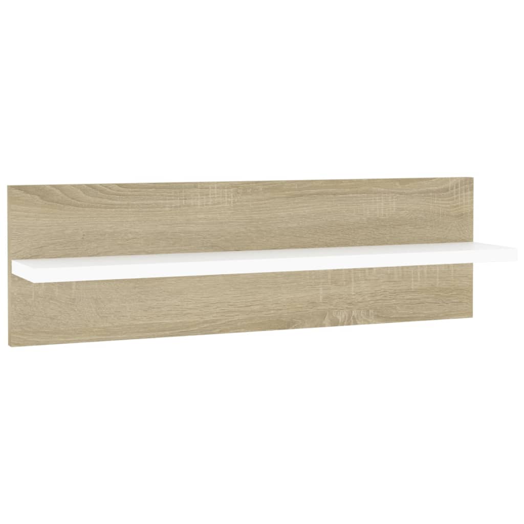 Wandschappen 2 st 60x11,5x18 cm bewerkt hout