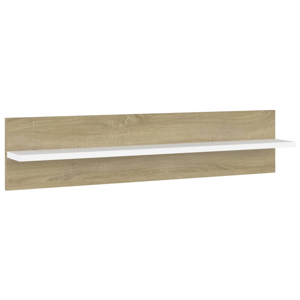 Wandschappen 4 st 80x11,5x18 cm bewerkt hout