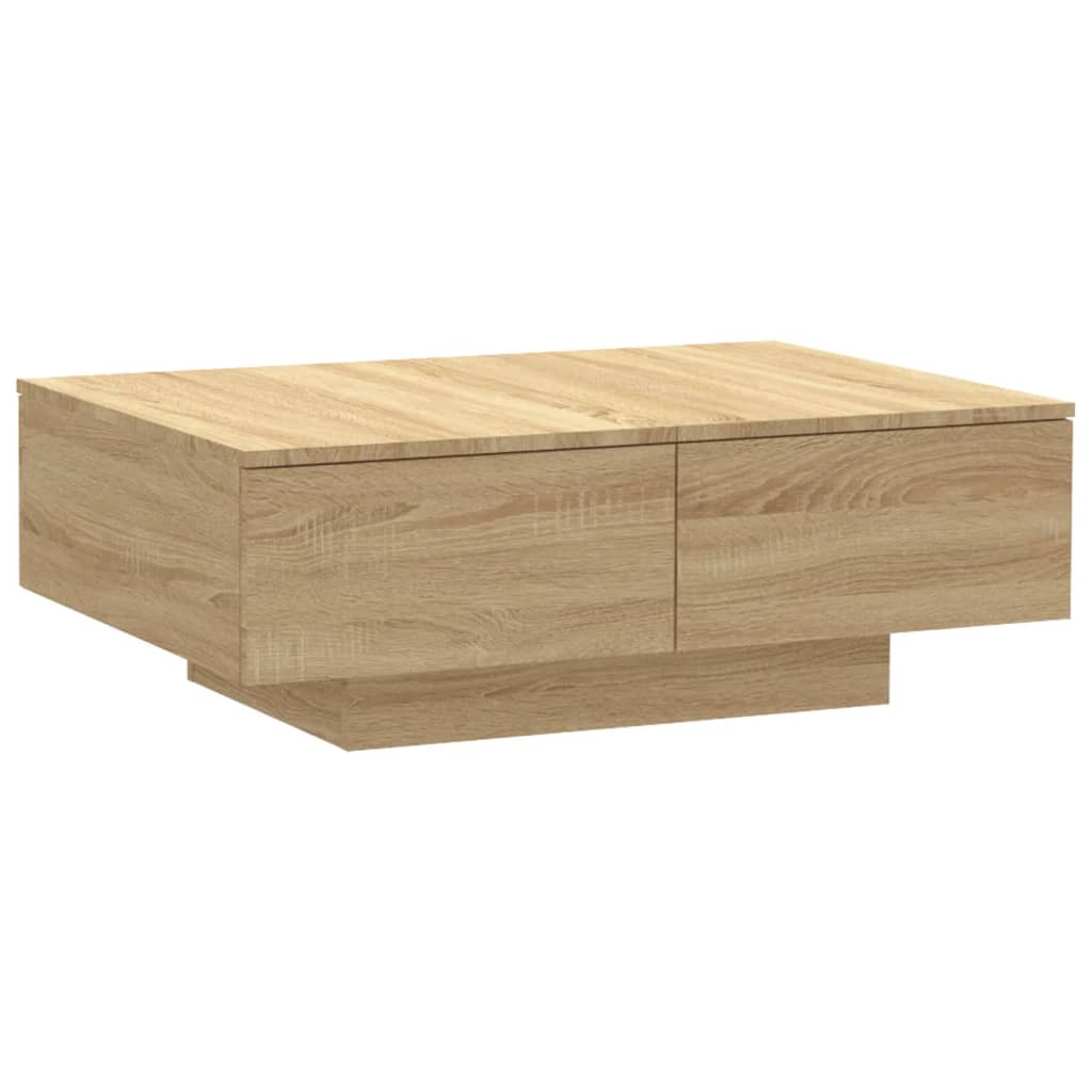 Salontafel 90x60x31 cm bewerkt hout