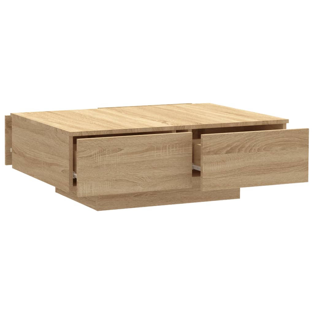 Salontafel 90x60x31 cm bewerkt hout