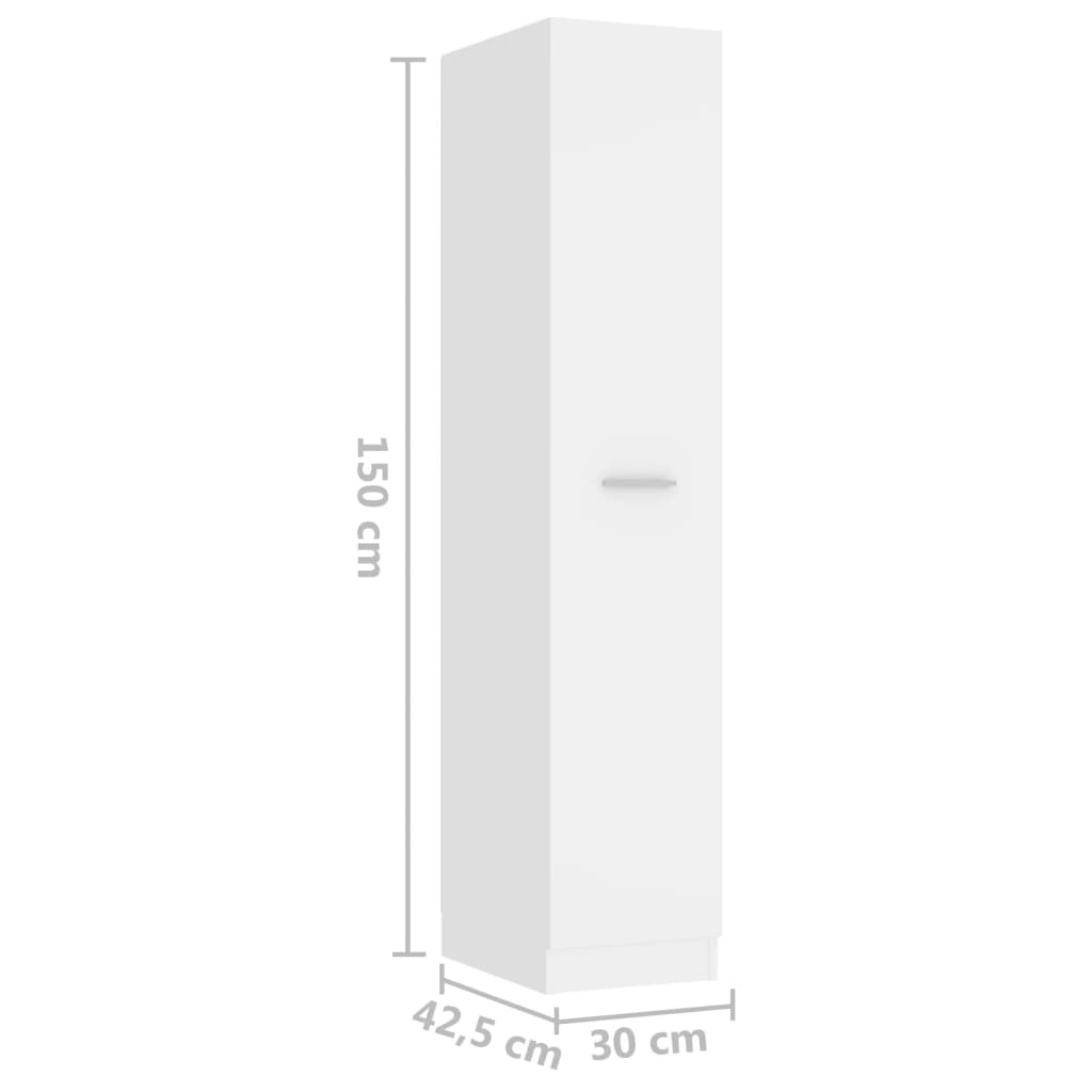 Apothekerskast 30x42,5x150 cm bewerkt hout