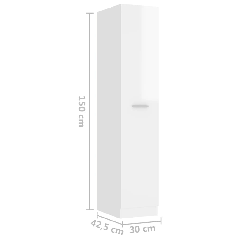 Apothekerskast 30x42,5x150 cm bewerkt hout